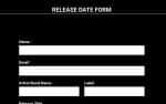 Release Date Form