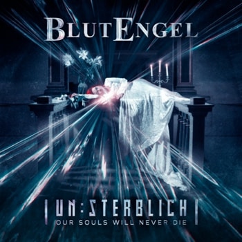 The cover of Blutengel's "Un:Sterblich - Our Souls Will Never Die" album.