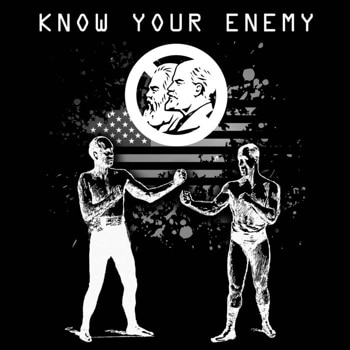 Know your enemy t-shirt featuring SINthetik Messiah's "Know Your Enemy" single.