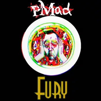 Fury's pMad album cover art mesmerizes with its intense portrayal.